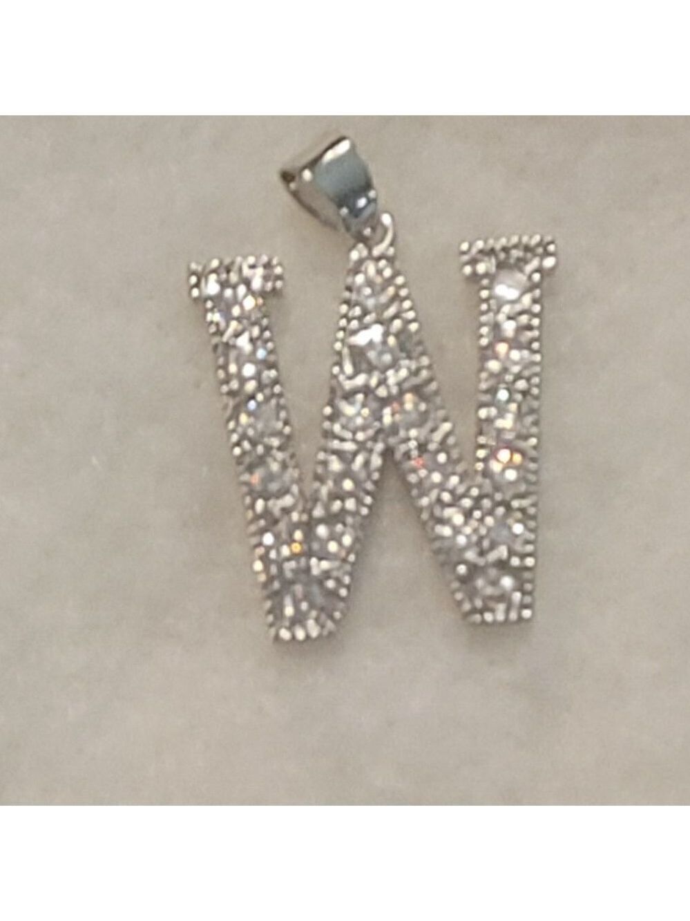 Bling Rhinestone "W"